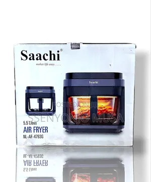 Saachi Air Fryer 5.5l Digital With See Through Bowl/Glass Nl-Af-4793g