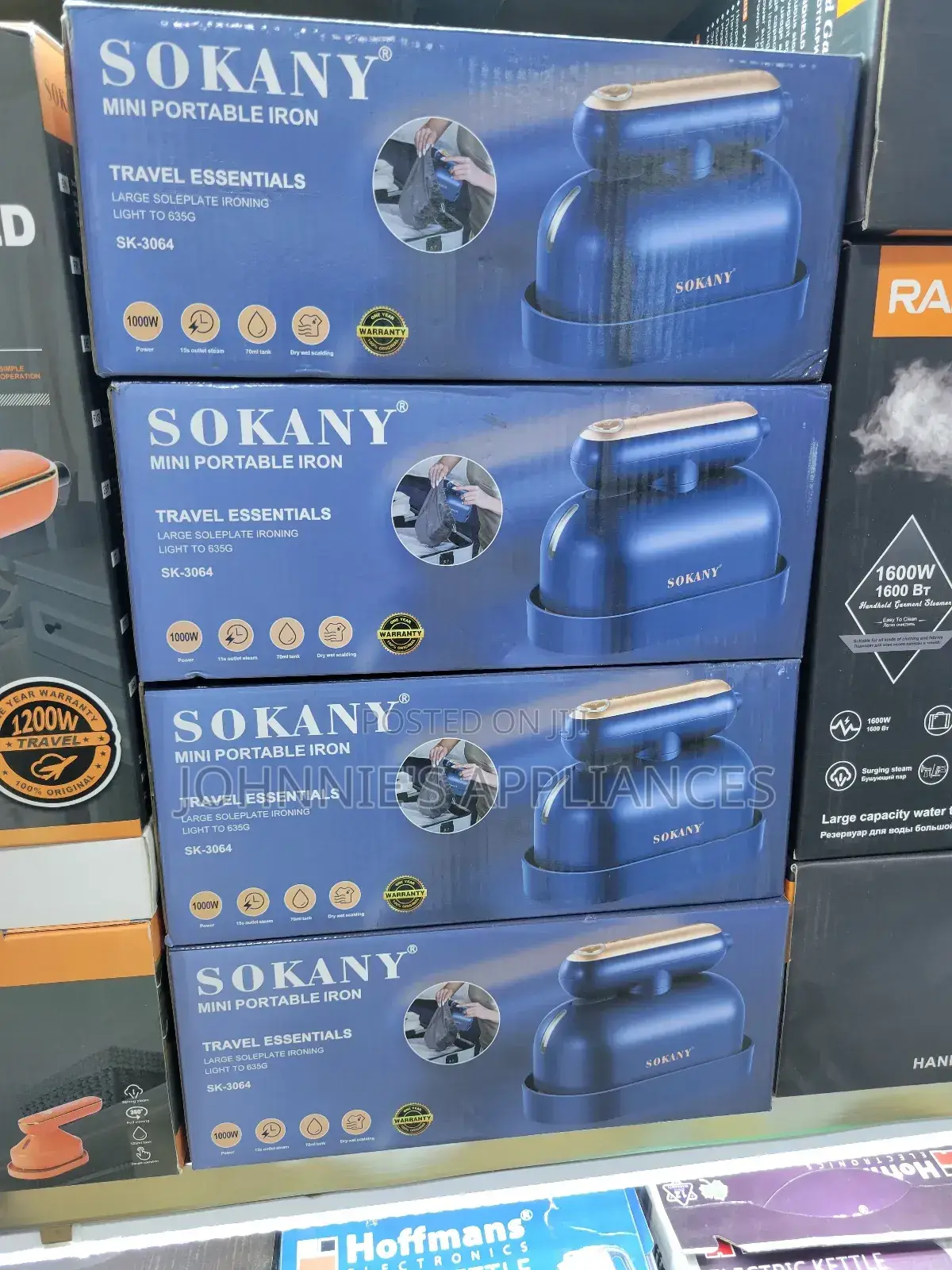 Sokany Mini Potable Travel Steam Iron
