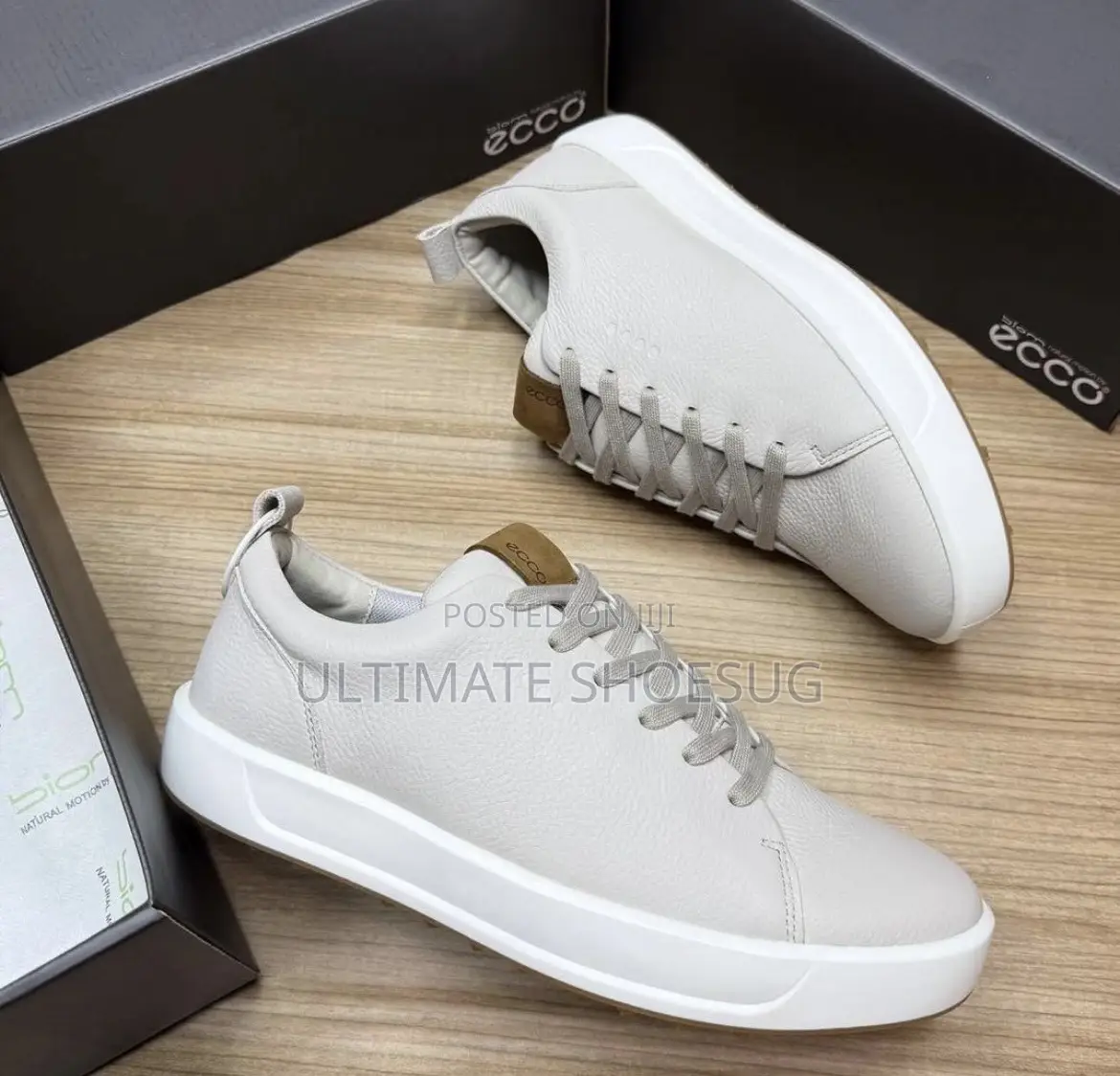 Ecco Gentle Leather Canvas