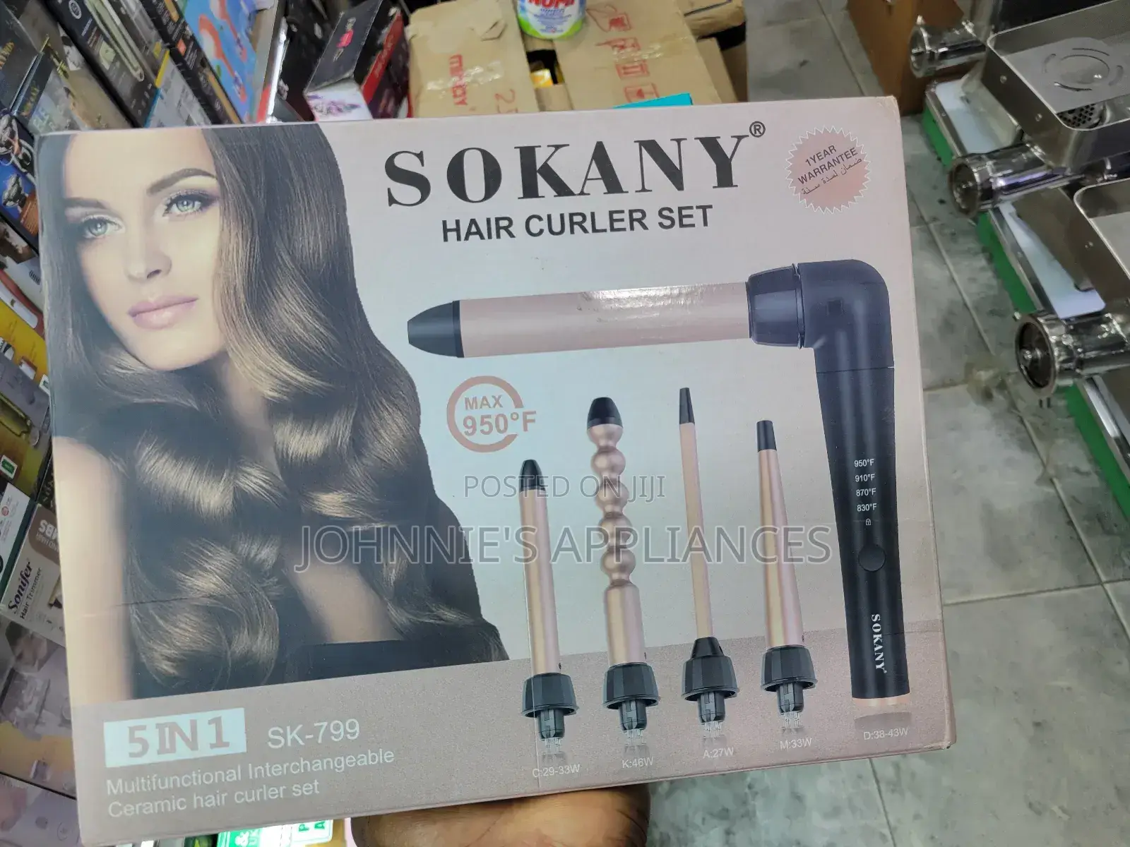 5in1 Sokany Hair Curler Set Machine