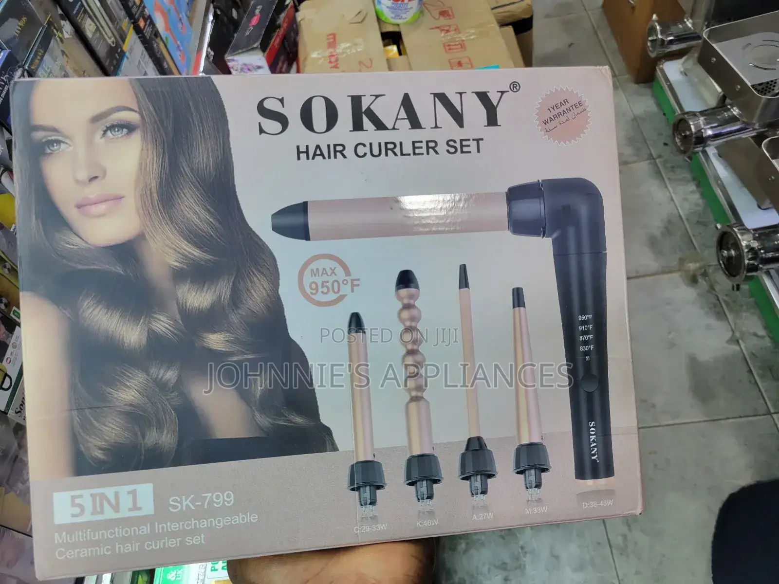 5in1 Sokany Hair Curler Set Machine