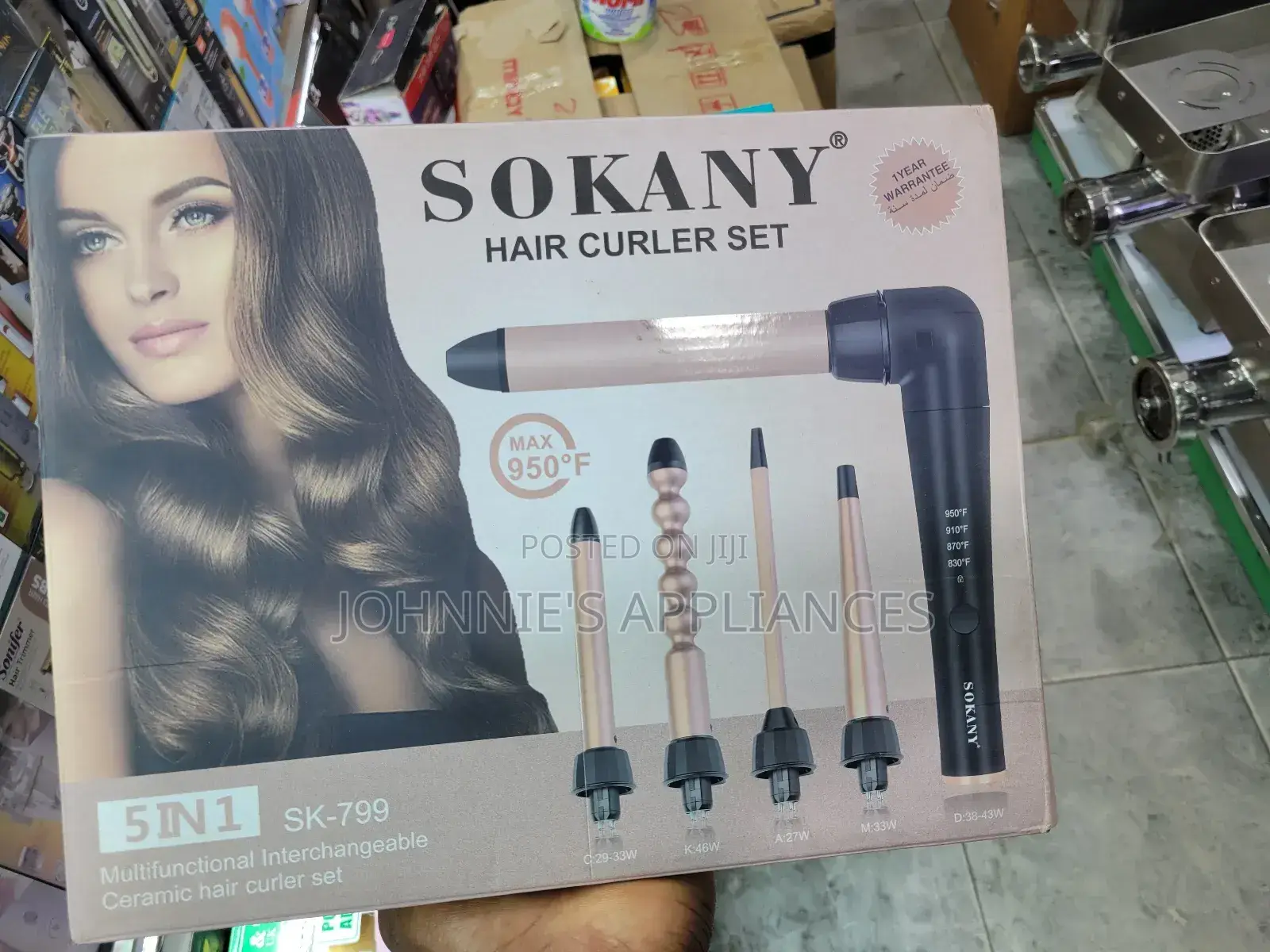 5in1 Sokany Hair Curler Set Machine