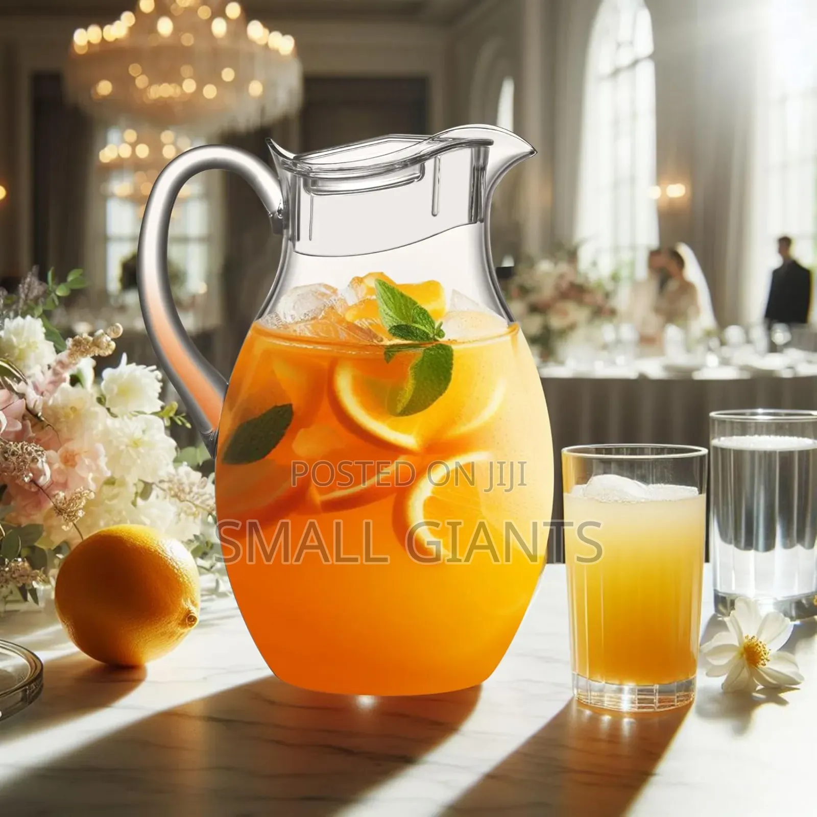 Clear Acrylic Water Pitcher Jug
