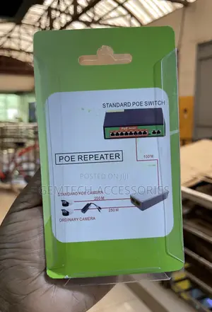 2 Port Gigabit Poe Repeater 1 to 2 Poe Extender 48v 30w