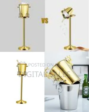 Wine Champagne Ice Bucket Stand Rack Without the Bucket-Gl