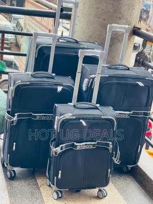 Set Of 4pcs Dfavor Travel Fabric Suitcases - (Small, Large, M & Xl)