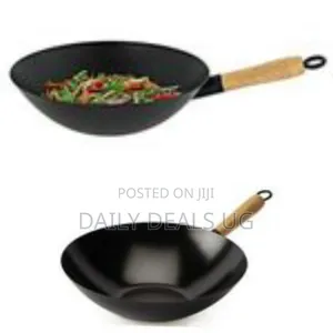 Non-Stick Wok Stir Frying Pan Saucepan - Black