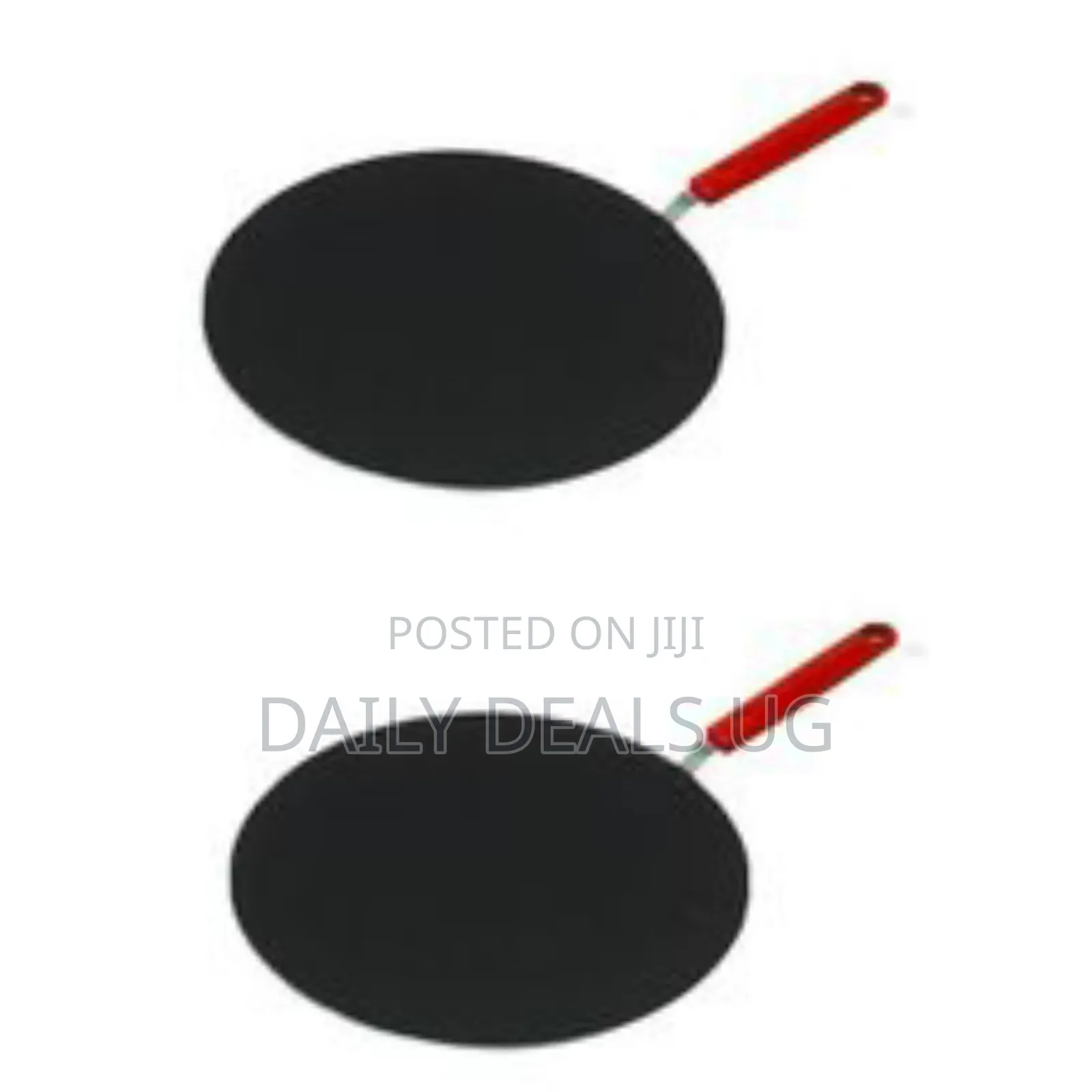 34cm Flat Non-Stick Pancake, Roti Bread, Egg,Chapati Frying Pan -Black