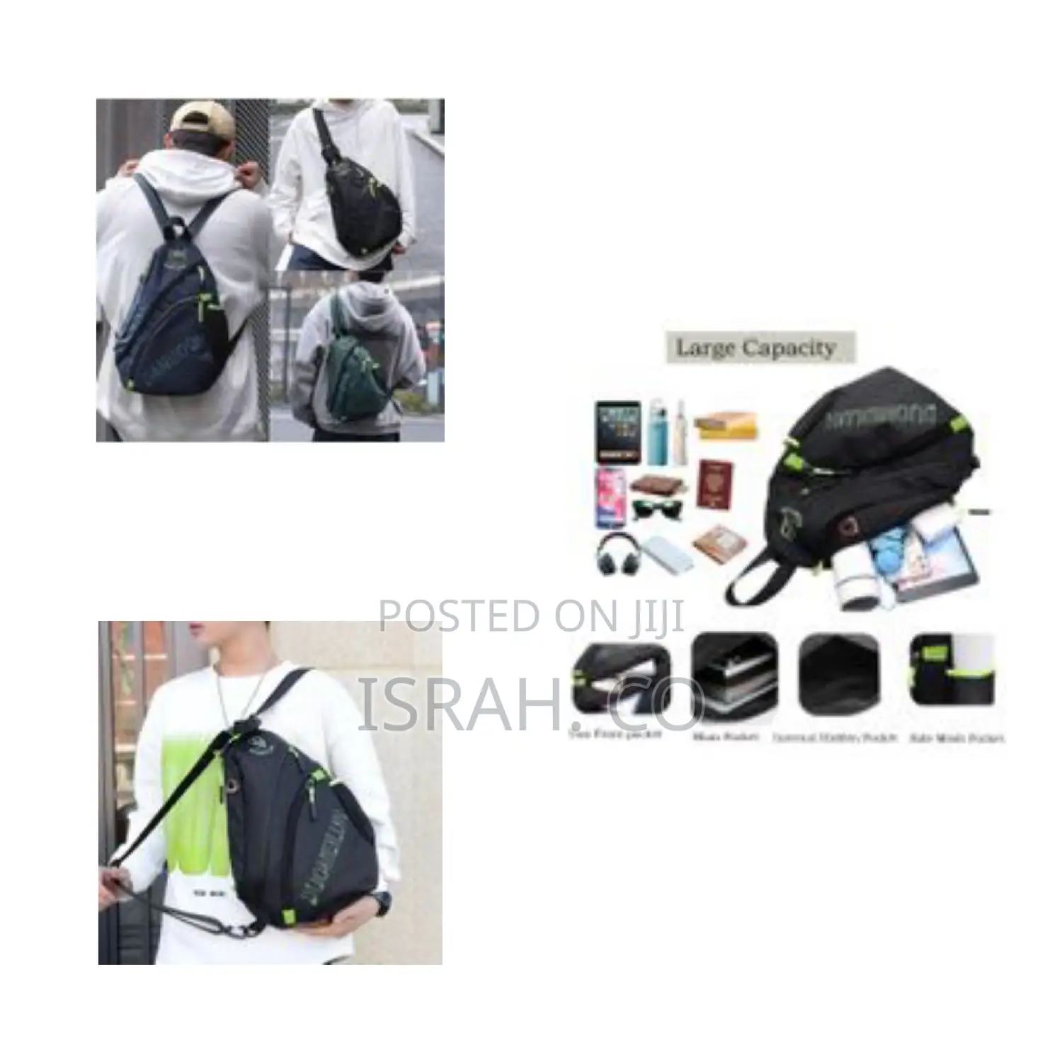 Waterproof Travel Backpack Shoulder Bag Sling Bag