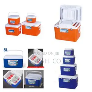 Set of 5l 13l 27l 45l Plastic Cooler Box,