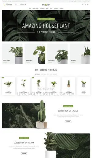 Create Your Dream Home Plants Shop Website Today; Free Seo Hosting