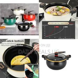 Double Handle 7l Enamel Micro Pressure Cooker, Multifunctional Plumpy
