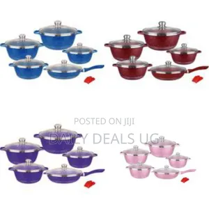 Hk Nonstick Cookware Sets Granite Cooking Pots and Pans