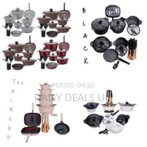 Rockland 22 Pieces of Granite Aluminium Non Stick Casserole Pot Bowl
