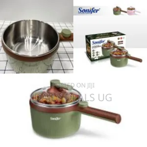 Sonifer 1.2l 2 Gears Stainless Steel Soup Noodle Pot Mini Skillet