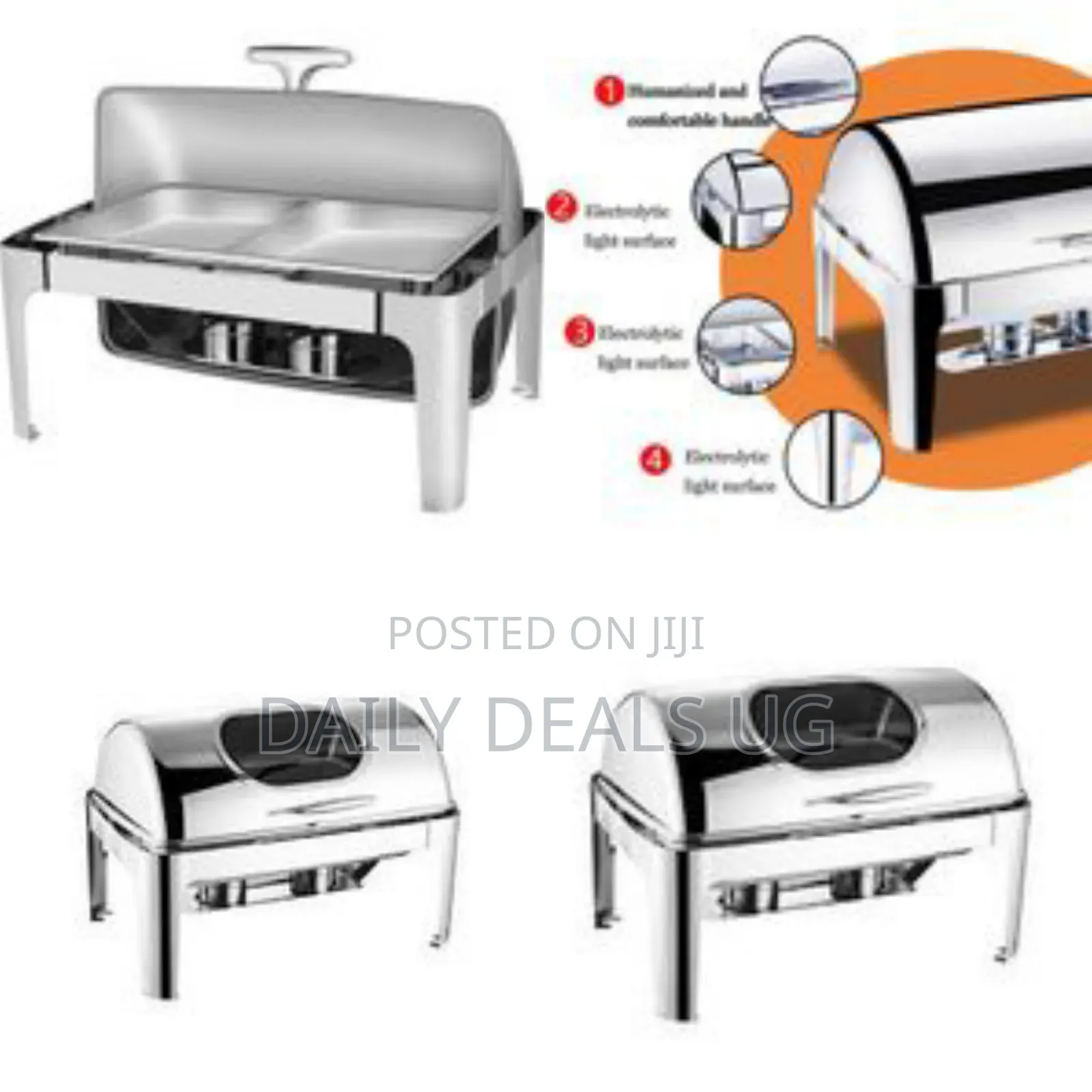 11 Litre Double Stainless Steel Chafing Dish, Chafing Dish Set Food