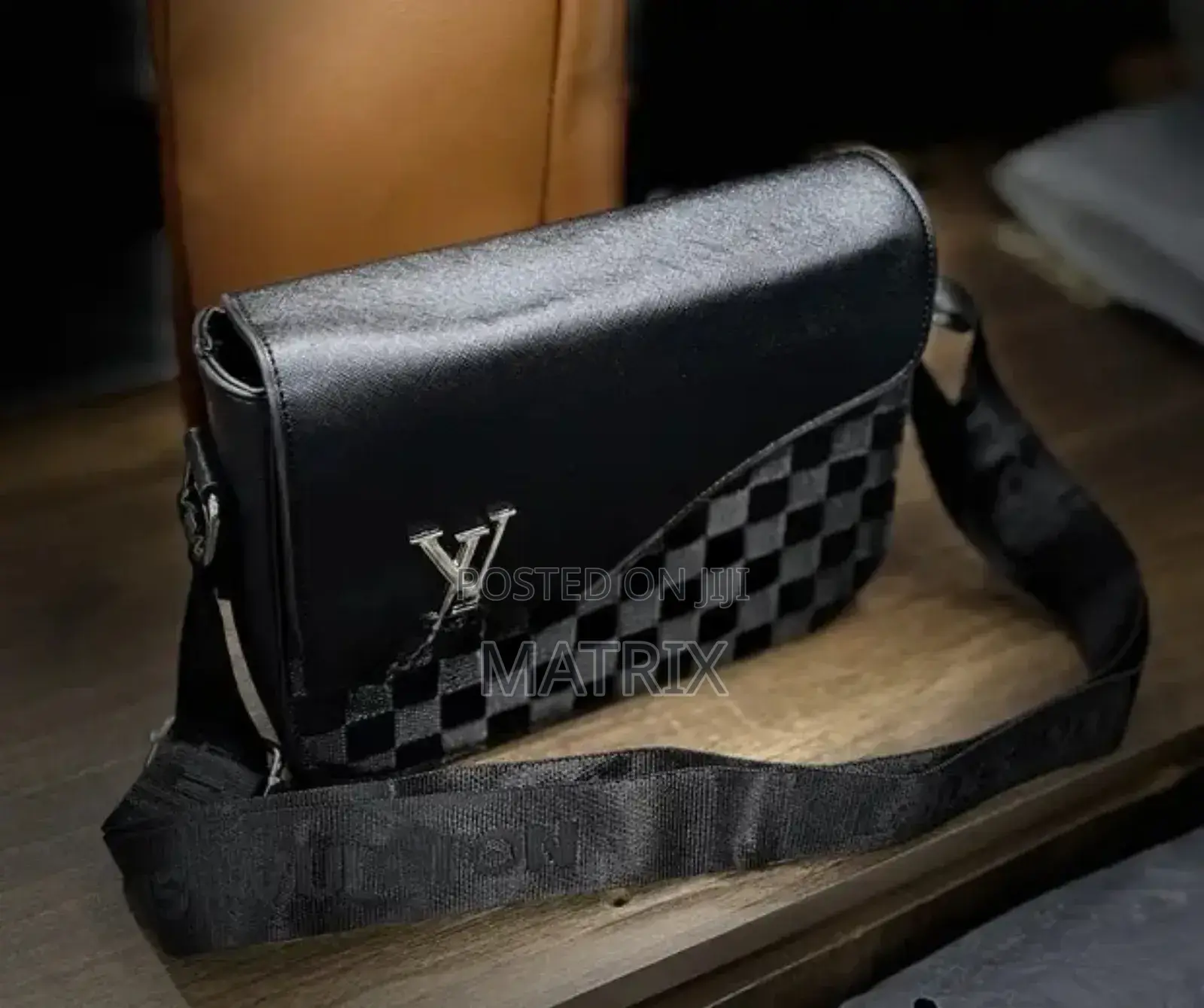 Louis Checked Crossbody Bag
