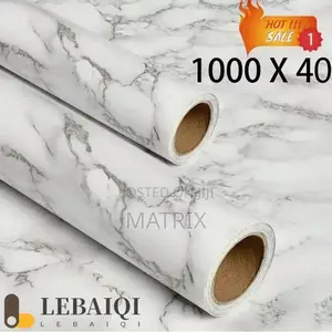 3d Laminated Vinyl Marble Wallpaper - 10m X 45cm