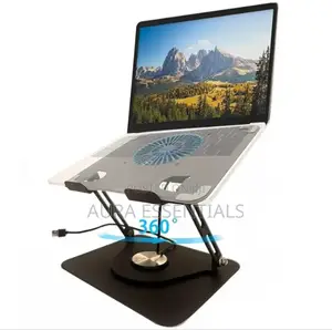 Unique 360° Rotating Laptop Stand With Fan
