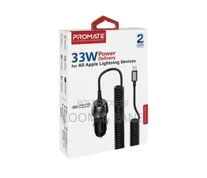 Promate Car Charger for Apple Lightning Devices