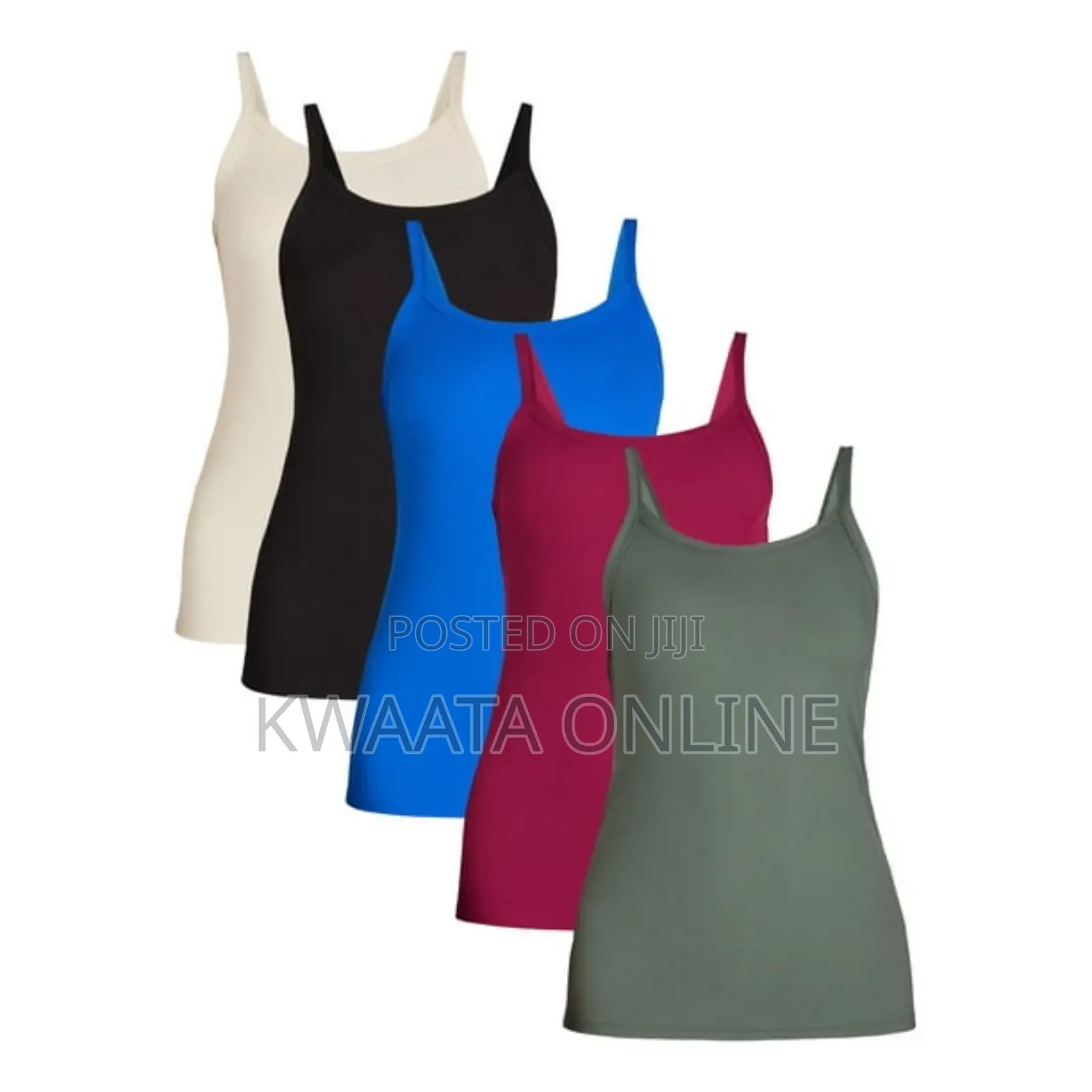 Women's Basic Cami Camisole Stretchy Spaghetti Strap Tank Top
