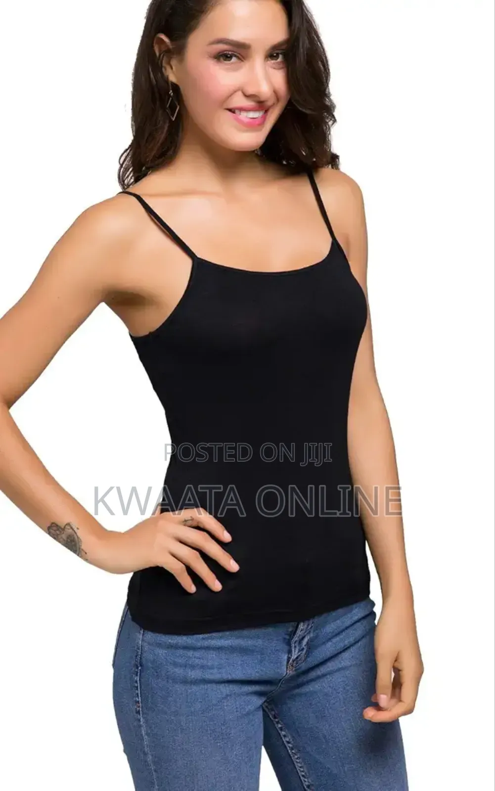 Women's Basic Cami Camisole Stretchy Spaghetti Strap Tank Top