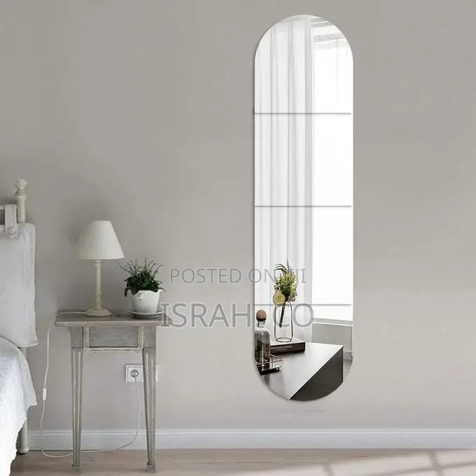 Oval Full Length Mirror Wall Stickers