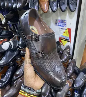 Double Buckle Leather Oxfords