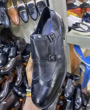 Double Buckle Leather Oxfords