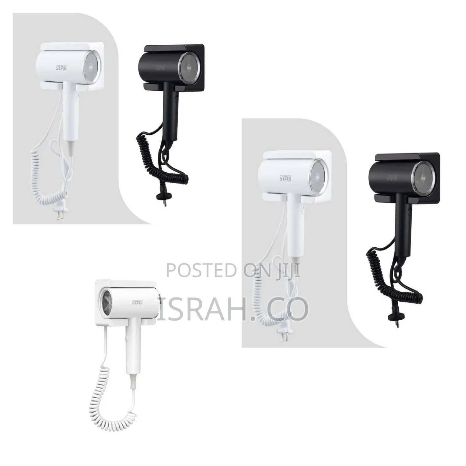 Mounted Electric Hair Dryer