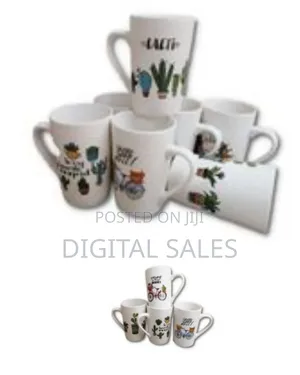 6 Pieces of Mult-Printed Coffee Tea Cups Mugs