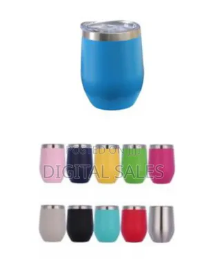 12oz U-Shaped Stainless Thermos Cup Double-Layer Wine Pot Belly Cup