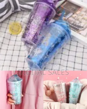 2-Layer Ice Cream Smoothie Juice Bottle Cup Kettle