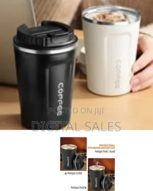 Steel Vacuum Insulated Coffee Cup Double Walled Car Travel Mug With