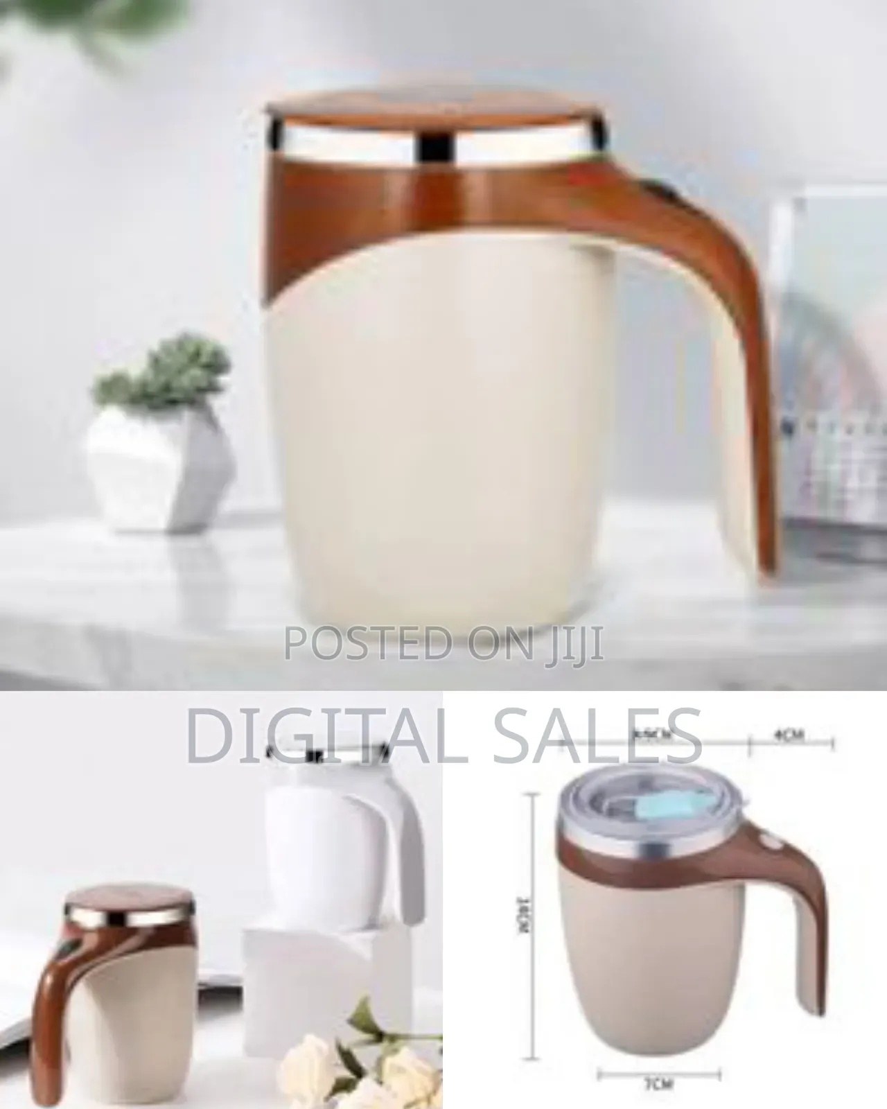 Multifunctional Automatic Magnetic Self-Stirring Cup Travel Mug