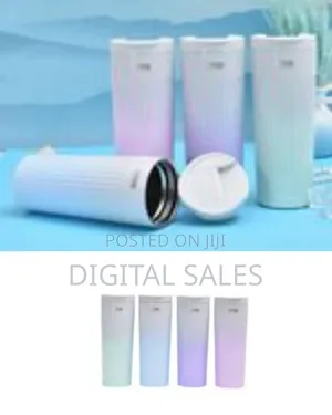 Stainless Steel Thermos Mug Colorful Double Wall Portable Outdoor