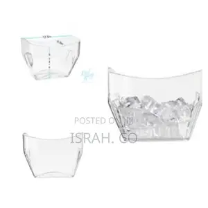 Acrylic Clear Beverage Ice Bucket Tub 12.5x 8.5 X 9.75 Inch for Wines