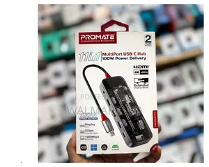 Promate 11 in 1 Multiport Usb-C Hub 100w Power Display