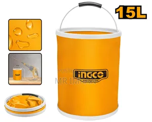Ingco 15l Waterproof Foldable Bucket