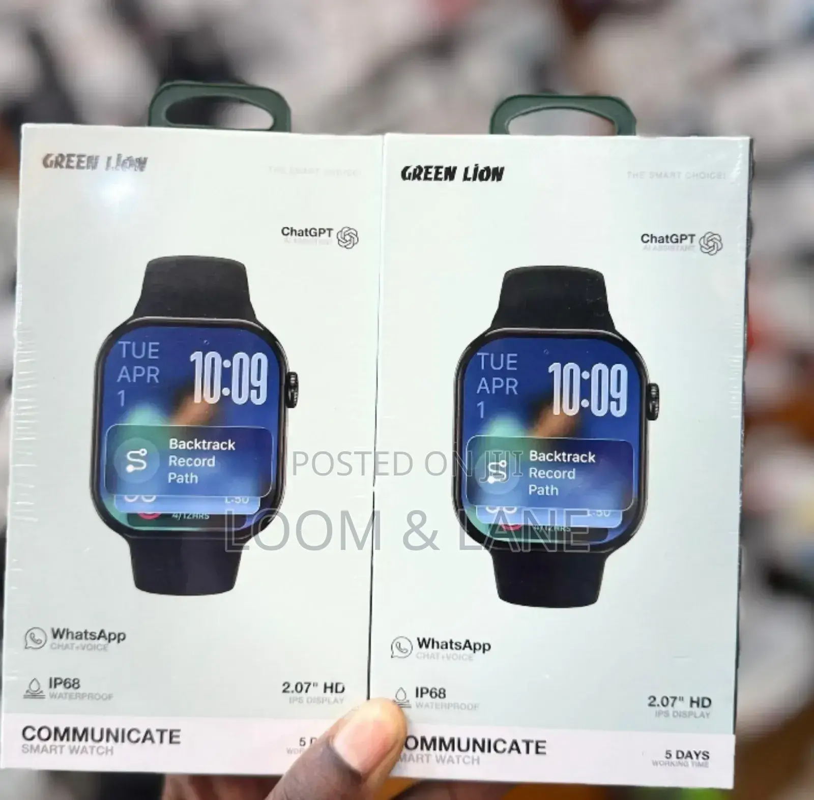 Green Lion Communicate Smart Watch With Whatsapp Chat Voice
