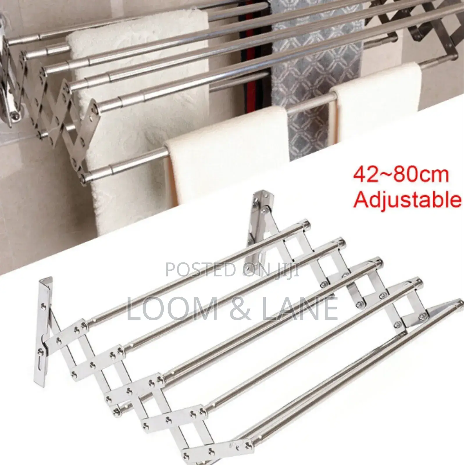 Telescopic Wall Mounted Towel and Clothes Organisers