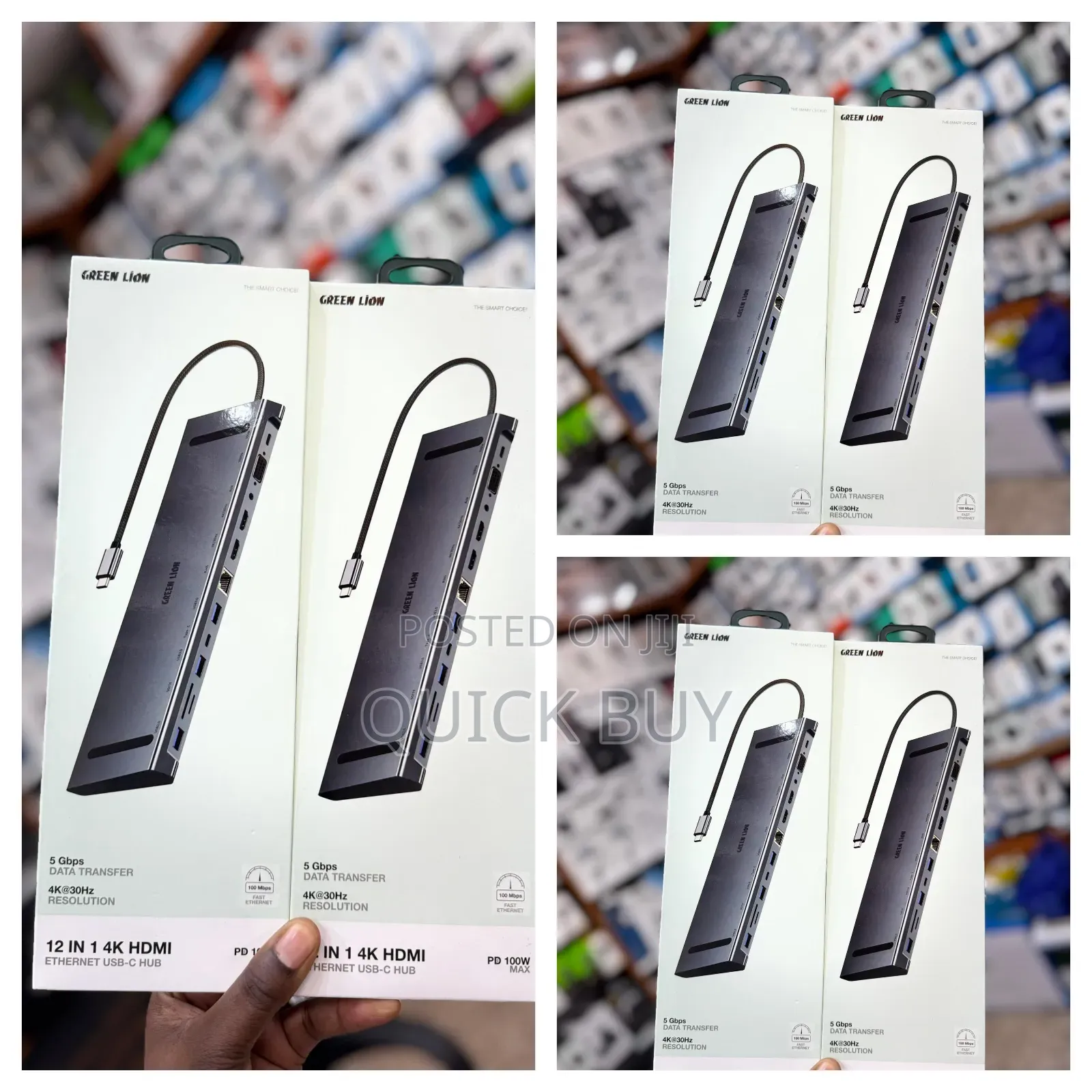 Green Lion 12-in-1 Hdmi Ethernet Usb-C Hub