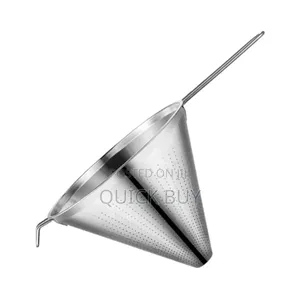 Stainless Steel Funnel With a Built-in Strainer