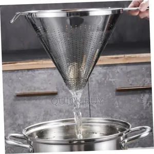 Stainless Steel Funnel With a Built-in Strainer