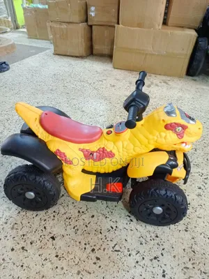 Kids' Electric Ride-on Atv or Quad Designed in the Shape of a Dinosaur