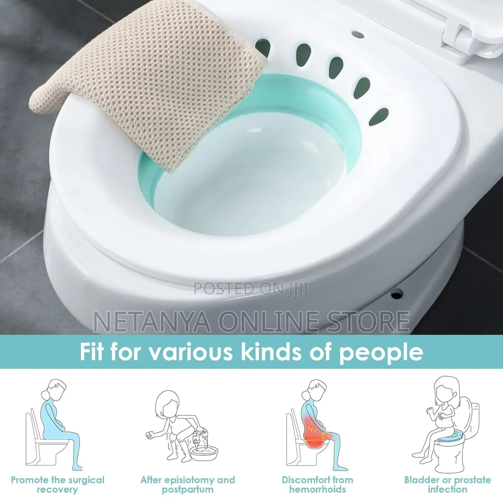 Upgraded Sitz Bath With Flusher