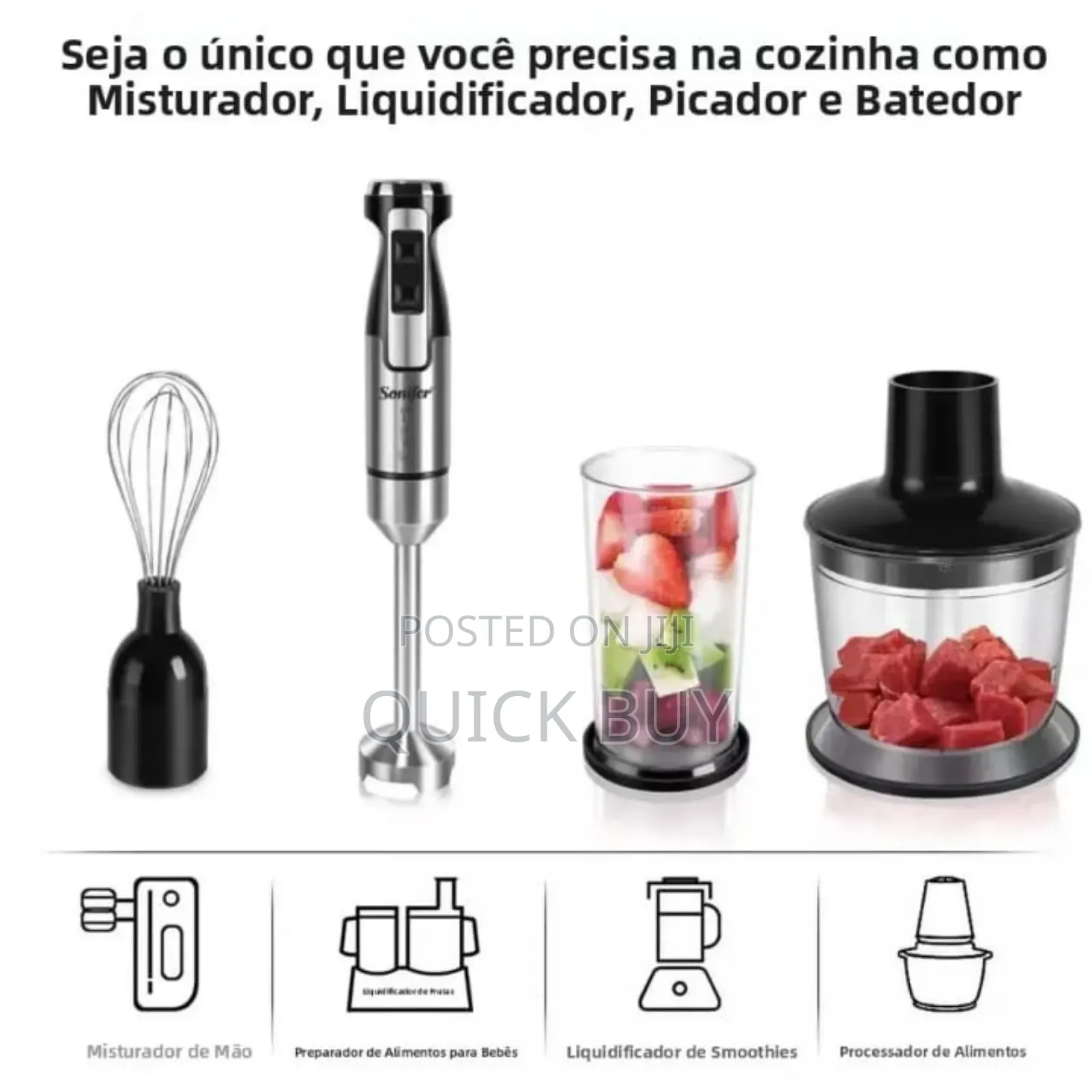 Sonifer 3-in-1 Multifunctional Hand Blender Set.