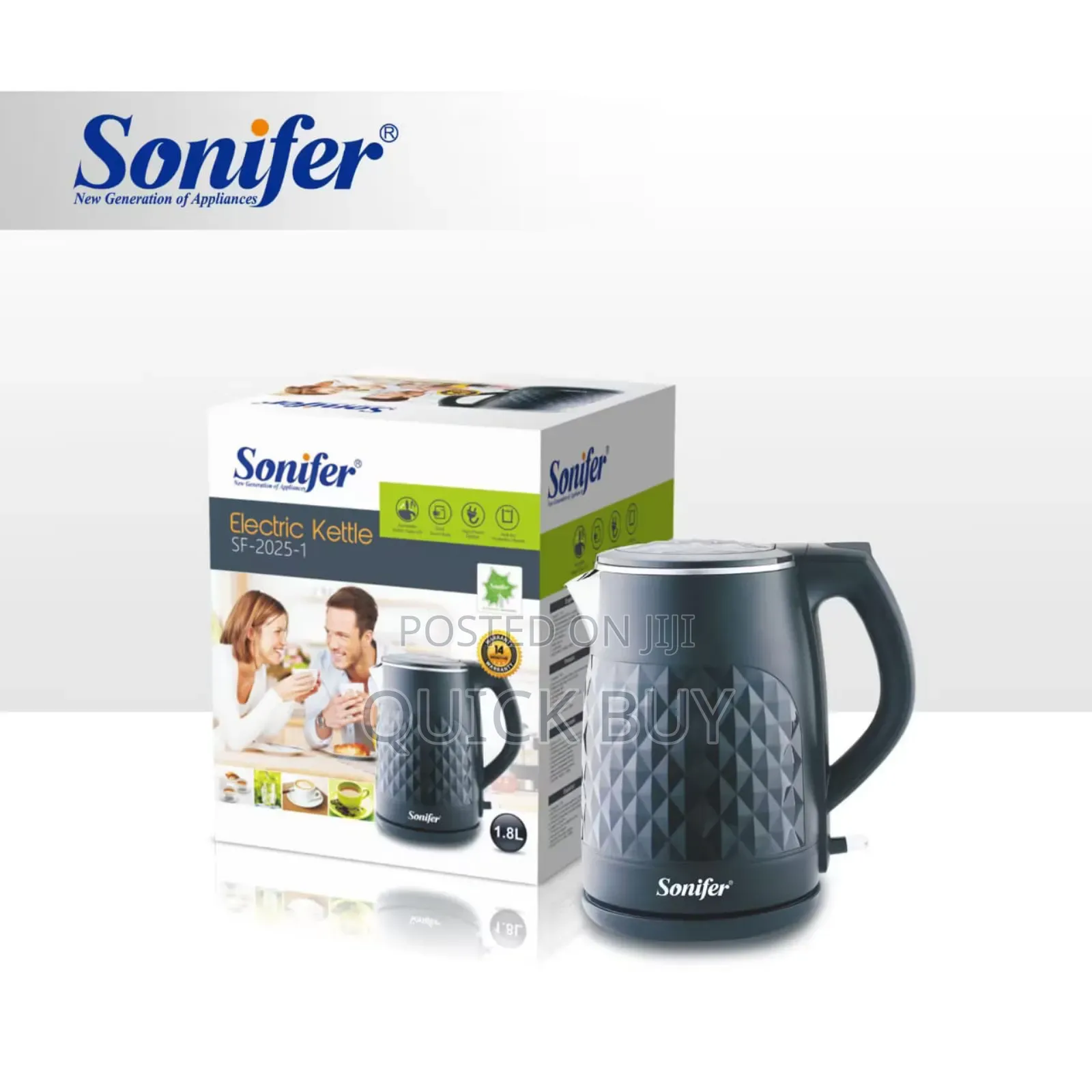 Sonifer Sf-2025-1 Electric Kettle, a 1.8-Liter