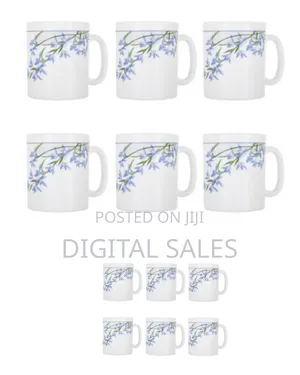 Luminarc 6 Pieces of Luminarc Tea Coffee Mug Cups-Blue