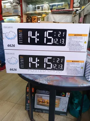 Digital Wall Clock With Remote Control